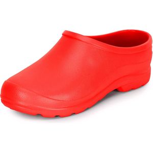 Ladeheid Unisex Clogs Tuinklompen - Tuinschoenen - Lichte - Dames - Heren - Rood - 38 - LA-DW-Xclap