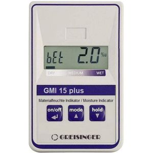 Greisinger GMI15-plus Materiaalvochtmeter Meetbereik bouwvochtigheid 0.0 tot 8.0 % Meetbereik houtvochtigheid (bereik)