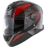 SHARK SKWAL 2.2 HALLDER Motorhelm integraalhelm Zwart Rood Antraciet - Maat S