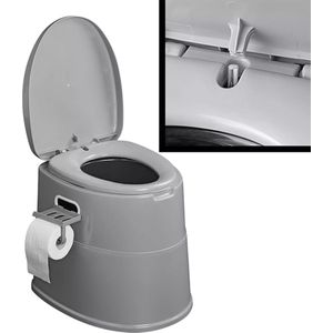 ProPlus Demontabel Campingtoilet - 8-delig - Met Wc-rolhouder en Uitneembare Emmer