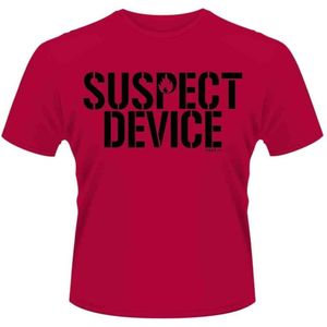 Stiff Little Fingers Heren Tshirt -M- Suspect Device Rood