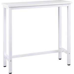 Moderne Bartafel - Consoletafel - Eettafel - Stevig ijzeren frame - Krasbestendig - Waterafstotend - 40 cm x 100 cm x 100 cm
