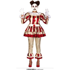 Fiestas Guirca - Striped Killer Clown dames (maat L)