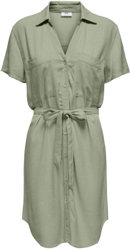 JDY - JDYCAYA LINEN SHIRT DRESS WVN DIA - Dames - Mini jurken