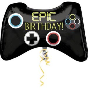 Amscan - Gaming - Folie ballon 0 Helium ballon - Controller - Epic Birthday!