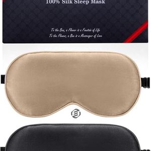 Equivera Slaapmasker - Oogmasker - Lichtblokerend - Verduisterend - Slapen - Voor Mannen en Vrouwen - Zacht - Kerstcadeau - Sinterklaas - Sinterklaas Cadeau - Cadeau Voor Vrouw - Cadeau Voor Man - Cadeau
