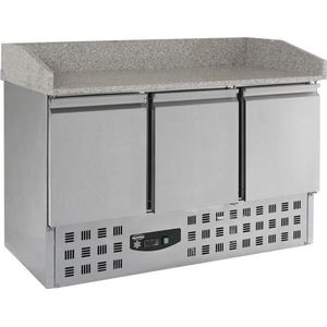 Professionele Pizzawerkbank | 3 Deuren | RVS | Combisteel | 7950.0060 | Horeca