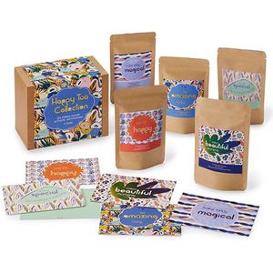 Thee Cadeaupakket - Geschenkset - Thee – Vruchtenthee - Fruitthee ""Happy Tea Collections"" - 5 soorten thee