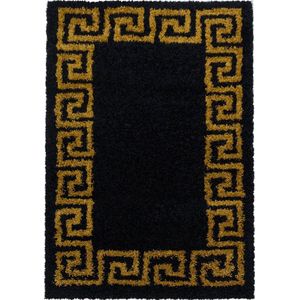 Pochon - Tapijt Hera - Goud - 150x80x3 - Vloerkleed - Hoogpolige Vloerkleed - Rechthoekige Tapijt - Rechthoekige Vloerkleed