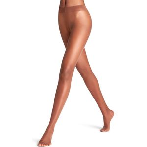 FALKE Shelina huidskleur, glanzend ultra transparant 12 Denier panty maillot dames bruin - Maat L