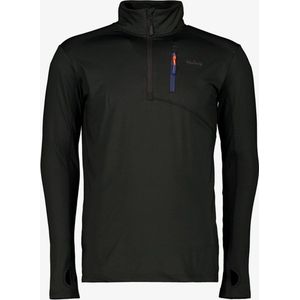 Kjelvik heren thermoshirt met rits zwart - Maat L