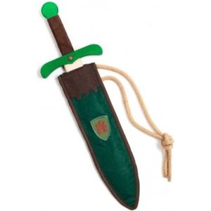Kalid Medieval Toys - Zwaard Camelot 50 cm met schede Groen - Carnaval - Ridders