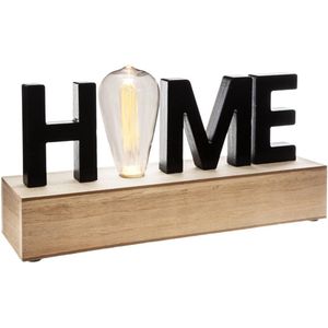 Decoratieve figuren Atmosphera 'Home' LED Licht (34 x 16 x 8 cm)