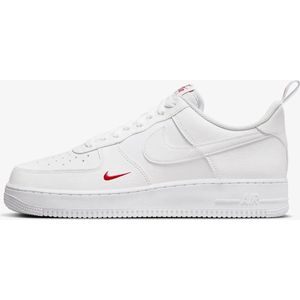 Nike Air Force 1 '07 ""White University Red"" - Sneakers - Mannen - Maat 42.5 - Wit/Rood