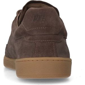 Manfield - Heren - Taupe suède sneakers - Maat 40