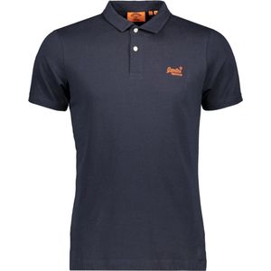 Superdry Poloshirt Essential Logo Neon Jersy Polo M1110419a Eclipse Navy Mannen Maat - S