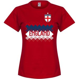 Engeland Dames Team T-Shirt - Rood - XXL