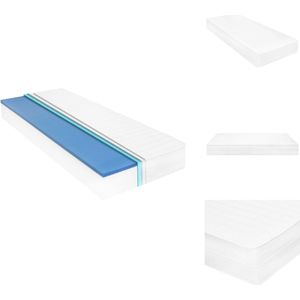 vidaXL Matras - Matrassen - Bedmatras - Bedmatrassen - Matras 18 cm visco-traagschuim 120x200 cm
