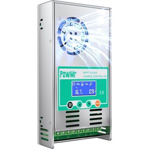 60A MPPT Solar Charge Controller 48V 24V 12V Auto Max 160V DC Input Solar Controller, LCD Backlight Solar Charge Controller voor geventileerde verzegelde Gel NiCd Lithium Batterij