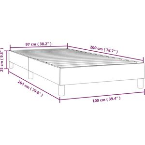 VidaXL-Boxspringframe-stof-donkerbruin-100x200-cm