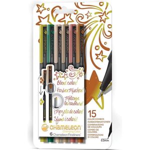 Chameleon Fineliners 6 pack - Nature Colors