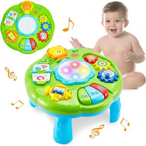 Kinderspeelgoed Speeltafel Babyspeelgoed Tafel met Licht en Geluid Educatief Speelgoed Babycadeau voor Peuters