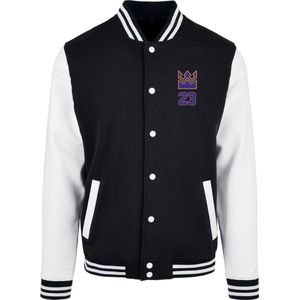 Mister Tee - Haile The King College jacket - XL - Zwart/Wit