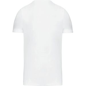 T-shirt Heren S Kariban Ronde hals Korte mouw White 97% Katoen, 3% Elasthan