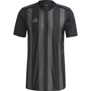 Adidas Striped 21 Shirt Korte Mouw Heren - Zwart / Grijs | Maat: S