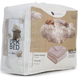 MAM Sleep - Wollen Dekbed - All Year - 100% Zuiver Australische Scheerwol - Wasbaar - 240x220 cm - Lits-Jumeaux