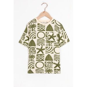 Sissy-Boy - Wit T-shirt met groene print