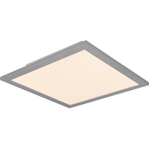 LED Plafondlamp - Plafondverlichting - Torna Tirus - 14W - Aanpasbare Kleur - Afstandsbediening - Dimbaar - Vierkant - Mat Titaan - Aluminium