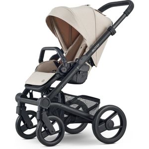 Mutsy Nio Kinderwagen + Reiswieg | Kosmisch zand/zwart | Zwart kader