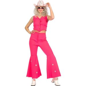 Wilbers & Wilbers - Cowboy & Cowgirl Kostuum - Howdy Hey Country Babe Dolly Pardon - Vrouw - Roze - Maat 38 - Carnavalskleding - Verkleedkleding