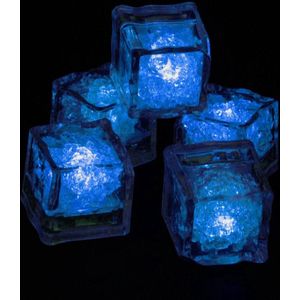 LED ijsblokjes - Lichtgevende ijsblokjes - LED - Blauw - 12 stuks