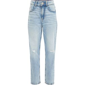 WE Fashion Meisjes high rise mom fit jeans met stretch