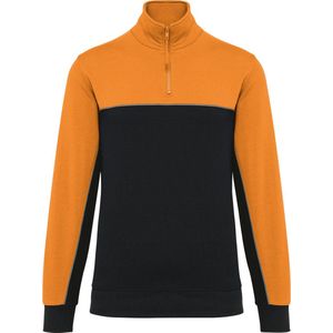 WK. Designed To Work Ecologische uniseks sweater met ritskraag WK404 - Black / Orange - S