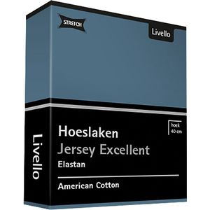 Livello Hoeslaken Jersey Excellent Blue 250 gr 140x200 t/m 160x220