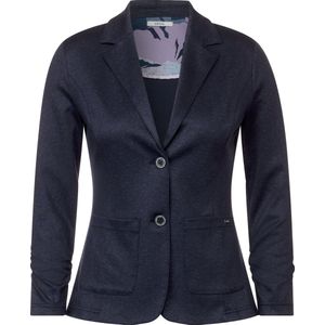 CECIL Sweat Blazer w. gathering Detail Dames Blazer - nacht blauw - Maat XXL