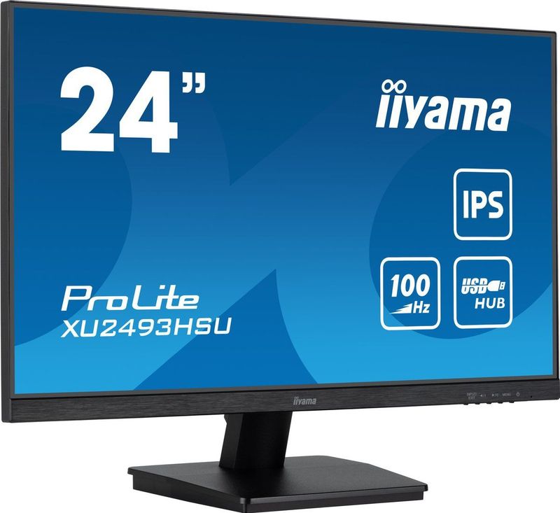 iiyama ProLite - XU2493HSU-B7 LED-monitor 23.8"" IPS - 1920 x 1080 Full HD - 100Hz - 300 cd/m² - 1300:1