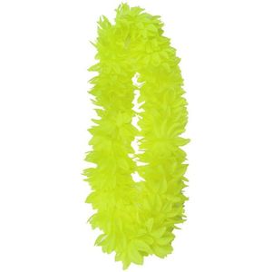 Toppers - Neon gele hawaii krans slinger - feestartikelen