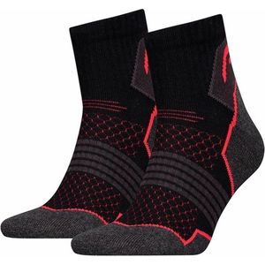 Head unisex hiking quarter 2-pack black/red 39-42 - sokken