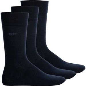 Hugo Boss heren boss 3P sokken uni blauw