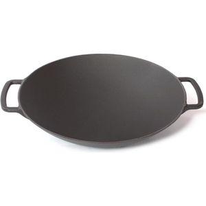 Gietijzeren wok mat zwart, 35cm - Surel