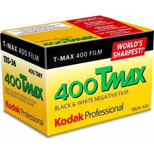 Kodak PROFESSIONAL T-MAX 400 FILM, ISO 400, 36-pic, 1 Pack zwart/wit film 36 opnames