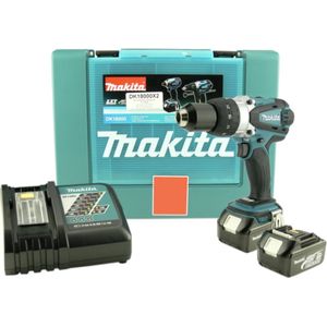 Makita BHP458RFJ 18V Li-Ion accu klopboor-/schroefmachine set (2x 3.0Ah accu) in Mbox