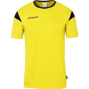 Uhlsport Squad 27 Shirt Korte Mouw Heren - Geel / Zwart | Maat: L