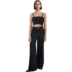 Trendyol Beige Riem Enkellange Geweven Stoffen Broek Twoaw25Pl00043
