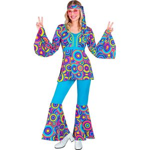 70's Groovy Kostuum Luchtbellen Blauw | XXL