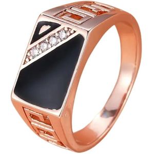 Nivard Ring - Ringen - Dames - Heren - Roos Goud Kleurig - 59mm